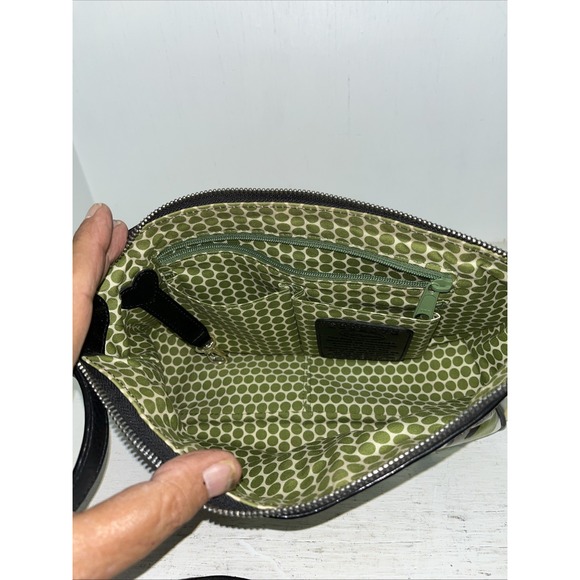 brighton handbag shoulder strap Vinyl/canvas Yellow Flowers Blue Accents 12x6 - Picture 7 of 13